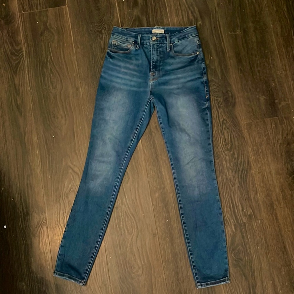 Good American high rise skinny jeans